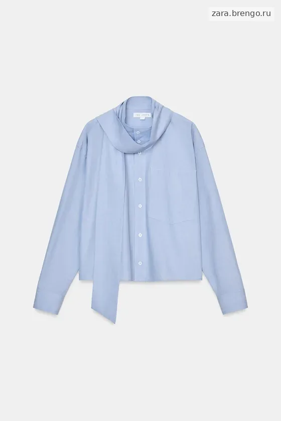 РУБАШКА С БАНТОМ коллекция Zara «ZW»