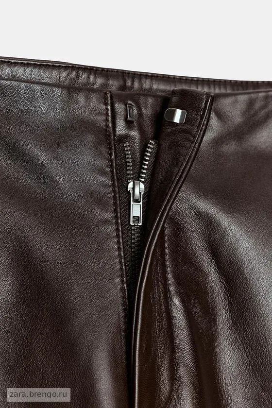 БРЮКИ-БАЛЛОНЫ ИЗ 100% КОЖИ коллекция Zara «ZW»