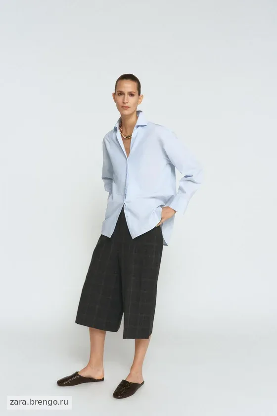 ШОРТЫ В КЛЕТКУ — коллекция Zara «ZW»