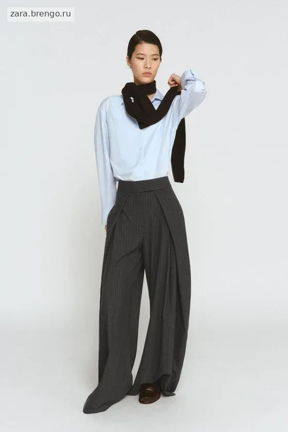 БРЮКИ  С ЗАЩИПАМИ — коллекция Zara «ZW»