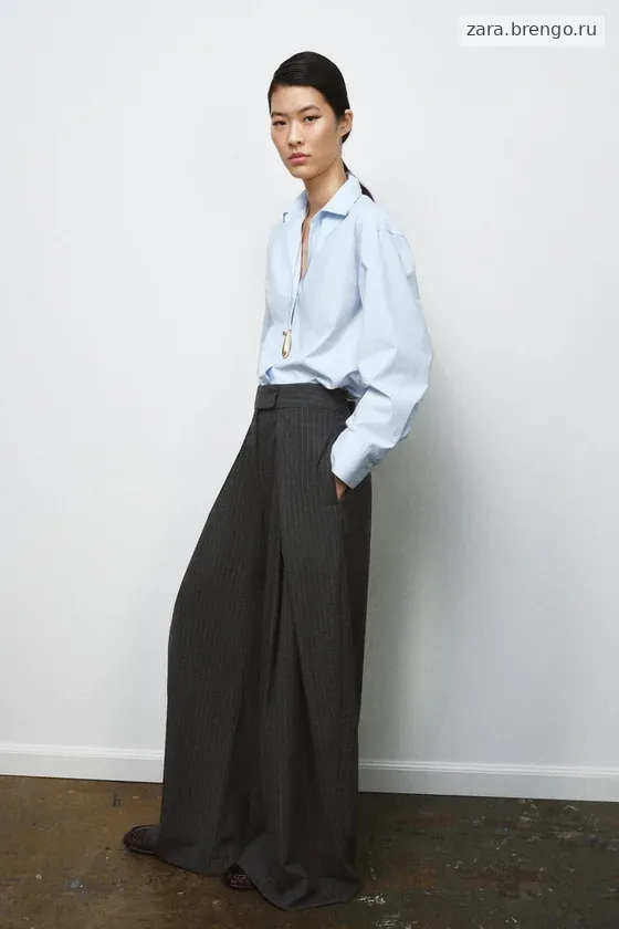 БРЮКИ  С ЗАЩИПАМИ — коллекция Zara «ZW»