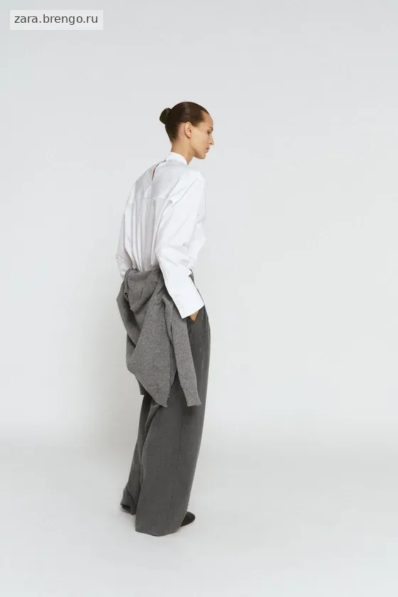 БРЮКИ С ЗАЩИПАМИ — коллекция Zara «ZW»