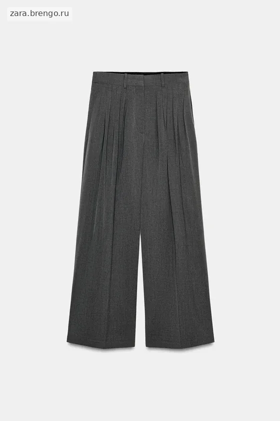 БРЮКИ С ЗАЩИПАМИ — коллекция Zara «ZW»