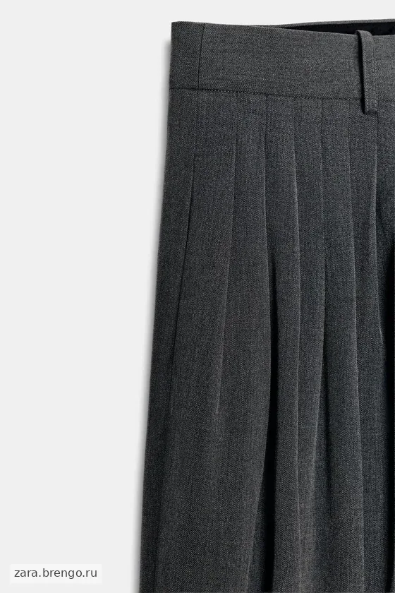 БРЮКИ С ЗАЩИПАМИ — коллекция Zara «ZW»