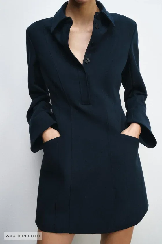 КОРОТКОЕ ПЛАТЬЕ-РУБАШКА — коллекция Zara «ZW»