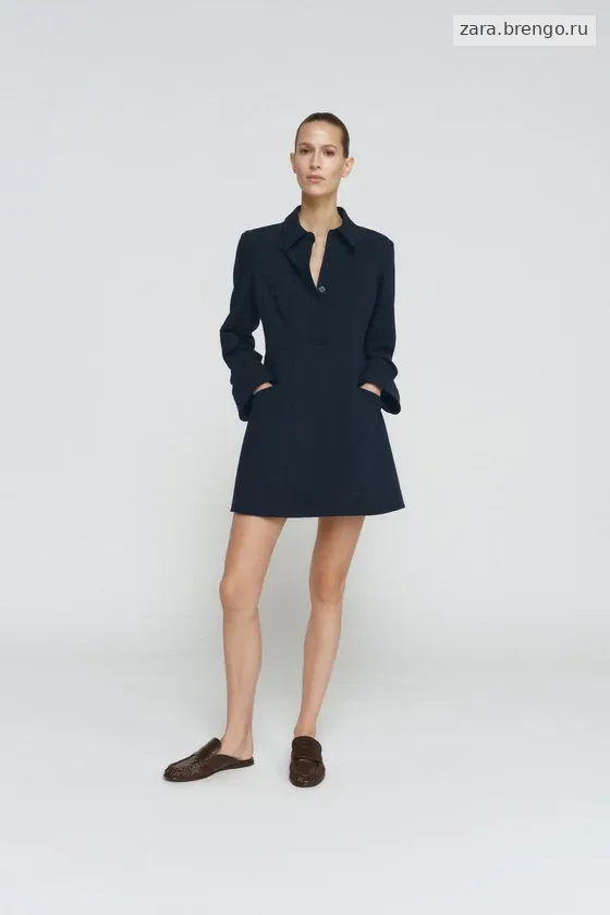 КОРОТКОЕ ПЛАТЬЕ-РУБАШКА — коллекция Zara «ZW»