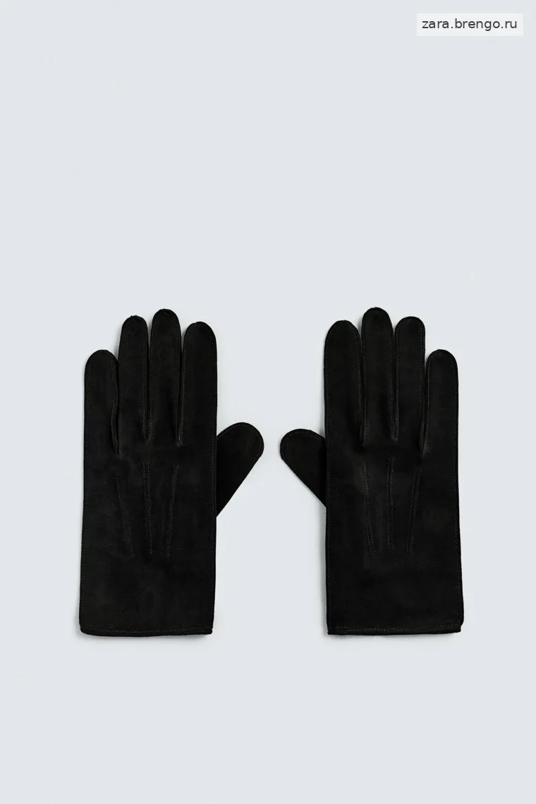 Перчатки из замши Zara 