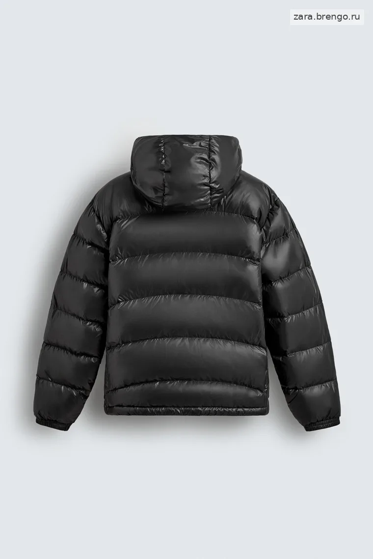 Пуховик Zara  отталкивающий воду с наполнителем из 80% пуха и 20% пера