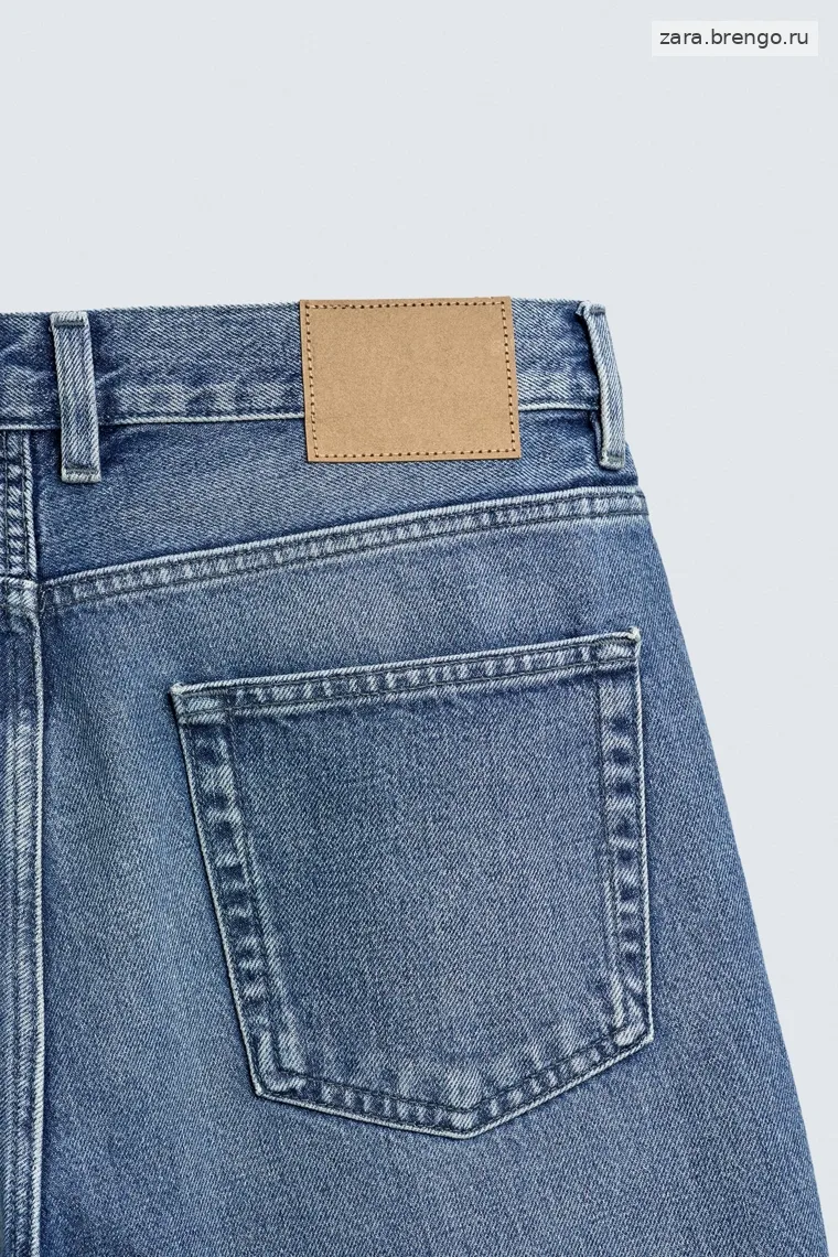 Джинсы Zara  прямого покроя буткат