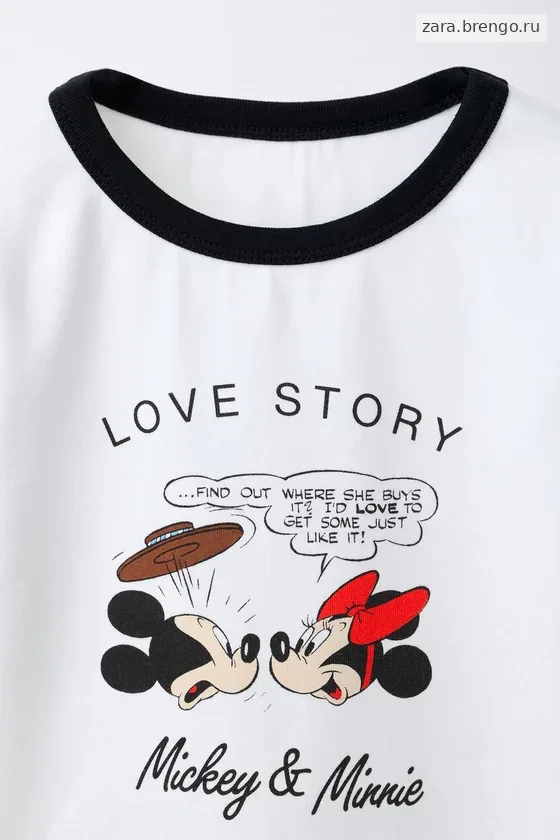 ФУТБОЛКА С КОНТРАСТНЫМИ ДЕТАЛЯМИ MICKEY И Минни Маус © Disney