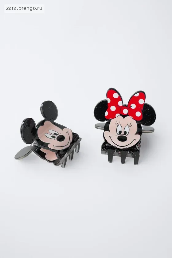 НАБОР ИЗ ДВУХ ЗАКОЛОК ДЛЯ ВОЛОС «МИККИ И МИННИ МАУС» ©DISNEY