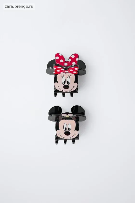 НАБОР ИЗ ДВУХ ЗАКОЛОК ДЛЯ ВОЛОС «МИККИ И МИННИ МАУС» ©DISNEY