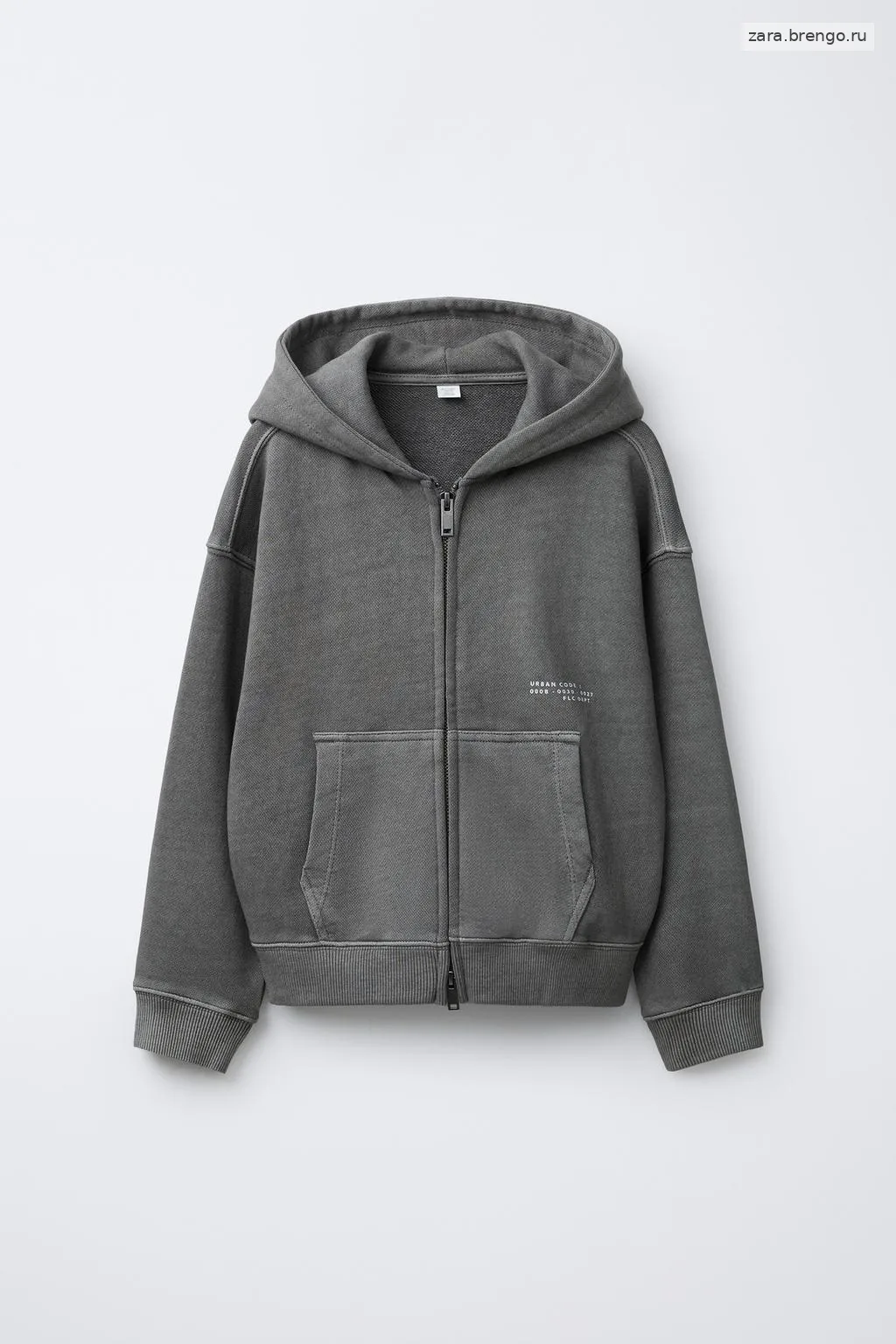 ТОЛСТОВКА НА МОЛНИИ GARMENT DYE