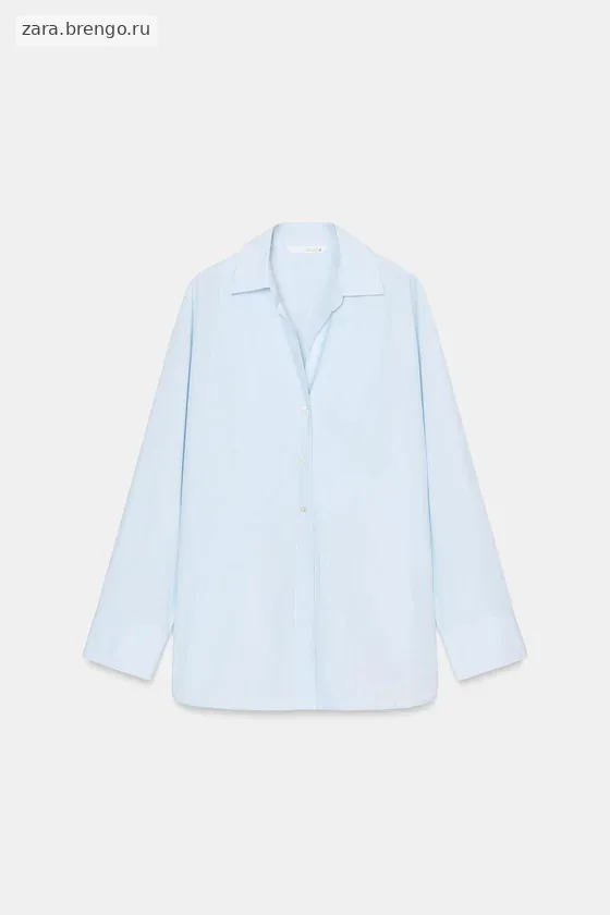 РУБАШКА ИЗ ПОПЛИНА коллекция Zara «ZW»