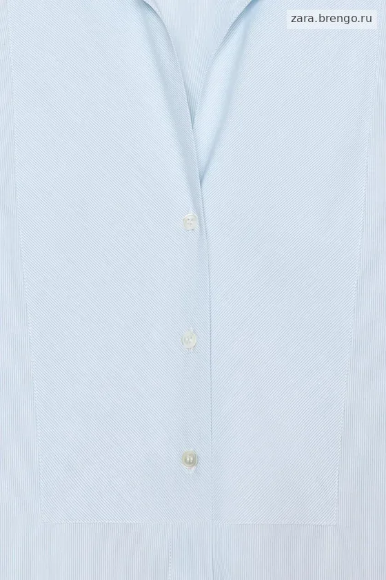 РУБАШКА ИЗ ПОПЛИНА коллекция Zara «ZW»