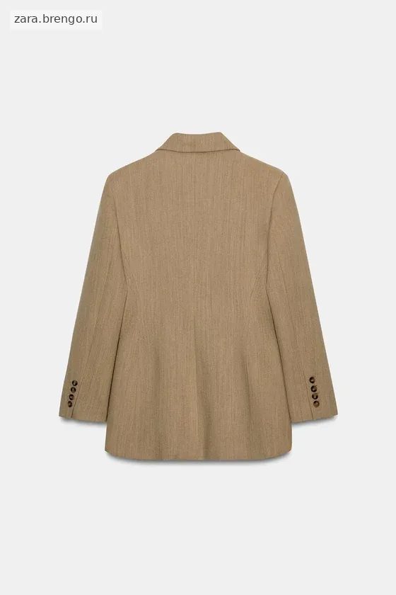 ПРИТАЛЕННЫЙ БЛЕЙЗЕР ИЗ СМЕСОВОЙ ШЕРСТИ — коллекция Zara «ZW»