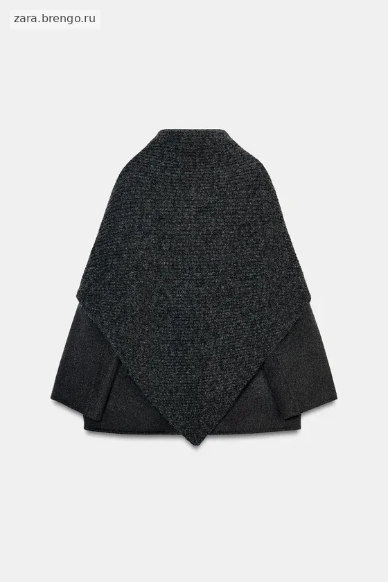 БЛЕЙЗЕР ИЗ СМЕСОВОЙ ШЕРСТИ С ПЛАТКОМ — коллекция Zara «ZW»