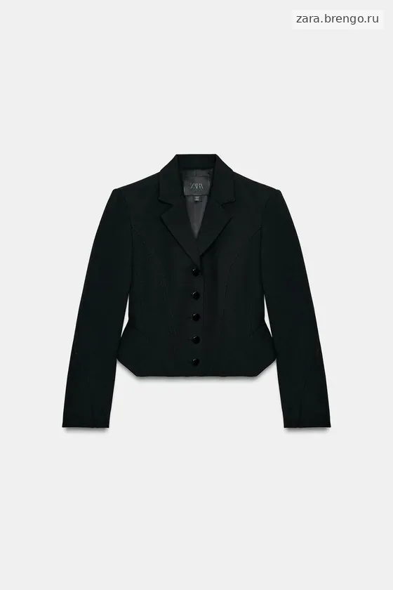 КОРОТКИЙ БЛЕЙЗЕР С ОТСТРОЧКОЙ — коллекция Zara «ZW»