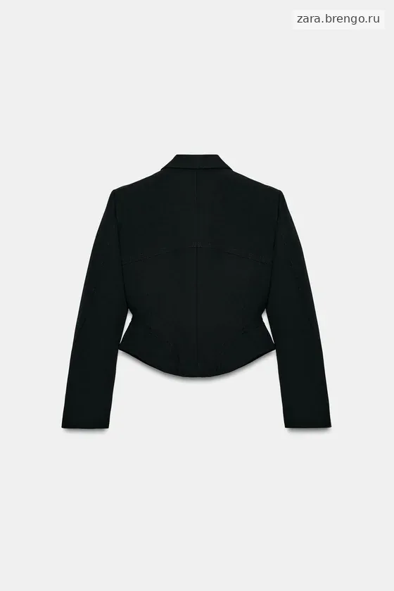 КОРОТКИЙ БЛЕЙЗЕР С ОТСТРОЧКОЙ — коллекция Zara «ZW»