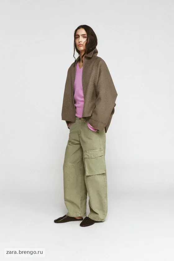 КУРТКА С ШЕРСТЬЮ И МОЛНИЕЙ — коллекция Zara «ZW»