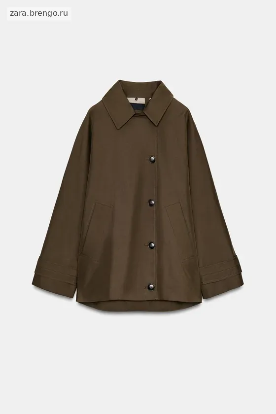 КОРОТКИЙ ТРЕНЧ С МЕХОВЫМ ВОРОТНИКОМ — коллекция Zara «ZW»