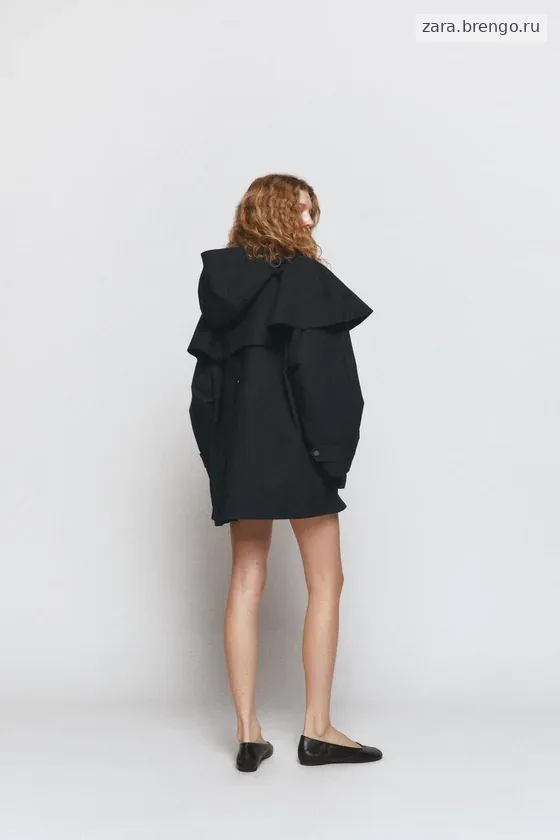 ТРЕНЧ С КОНТРАСТНЫМ ВОРОТНИКОМ И КАПЮШОНОМ — коллекция Zara «ZW» 