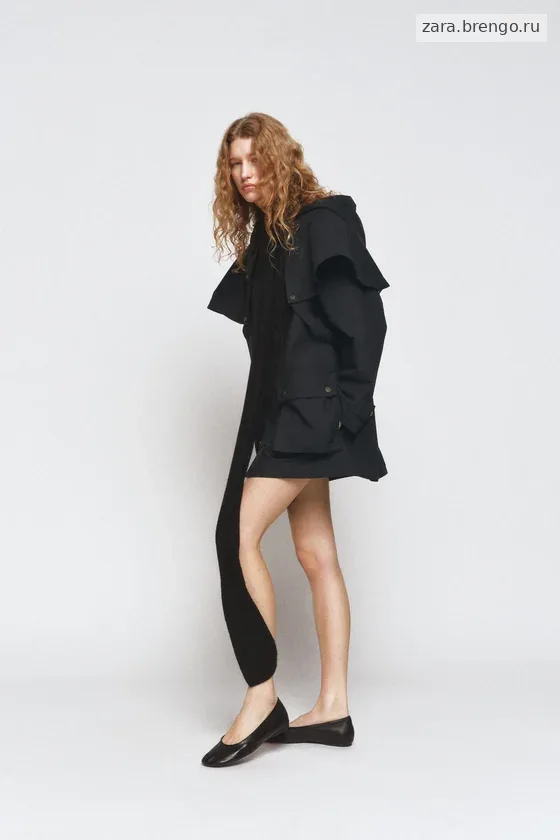 ТРЕНЧ С КОНТРАСТНЫМ ВОРОТНИКОМ И КАПЮШОНОМ — коллекция Zara «ZW» 