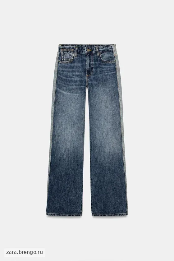 ДЖИНСЫ ПРЯМОГО КРОЯ СО СРЕДНЕЙ ПОСАДКОЙ — коллекция Zara «ZW»