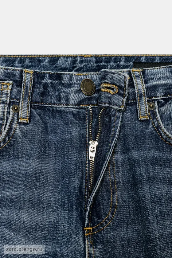 ДЖИНСЫ ПРЯМОГО КРОЯ СО СРЕДНЕЙ ПОСАДКОЙ — коллекция Zara «ZW»
