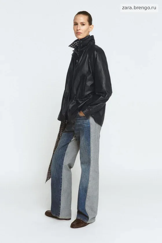 КУРТКА ИЗ 100% КОЖИ — коллекция Zara «ZW» 