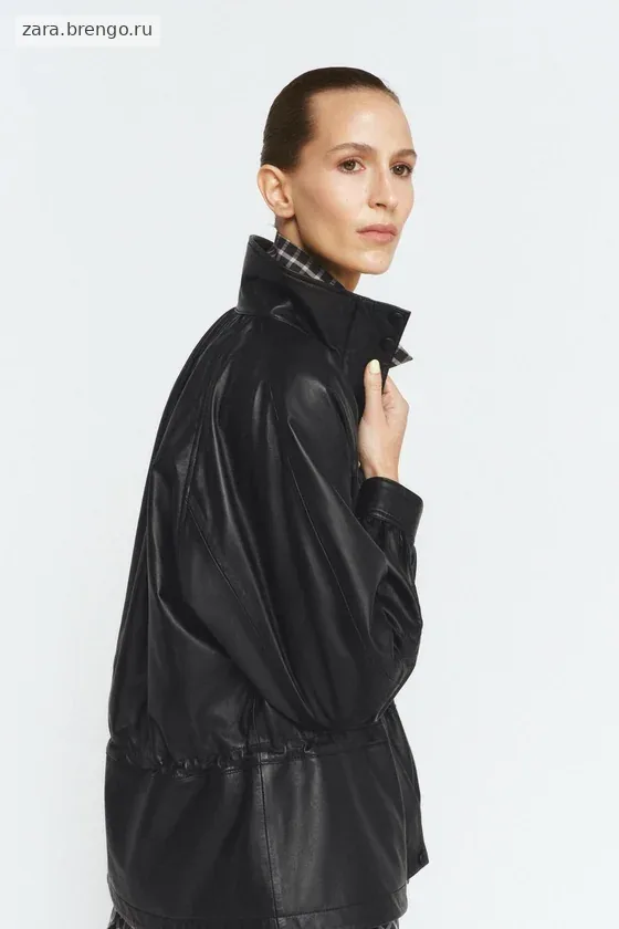 КУРТКА ИЗ 100% КОЖИ — коллекция Zara «ZW» 
