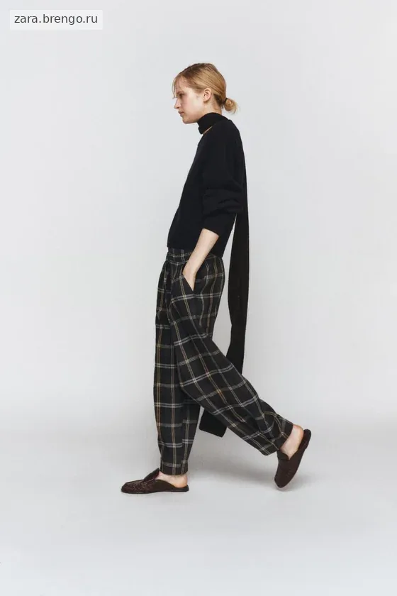 БРЮКИ В КЛЕТКУ — коллекция Zara «ZW»