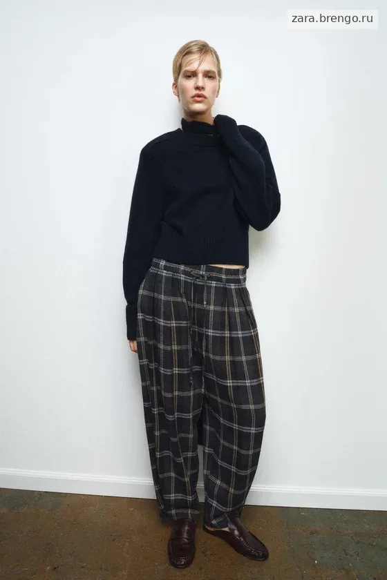 БРЮКИ В КЛЕТКУ — коллекция Zara «ZW»