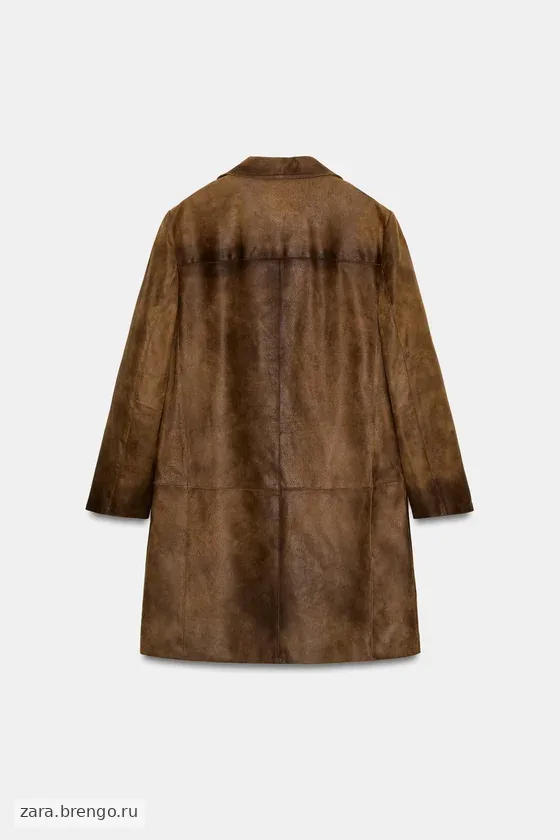 ПАЛЬТО ИЗ 100% КОЖИ — коллекция Zara «ZW» 