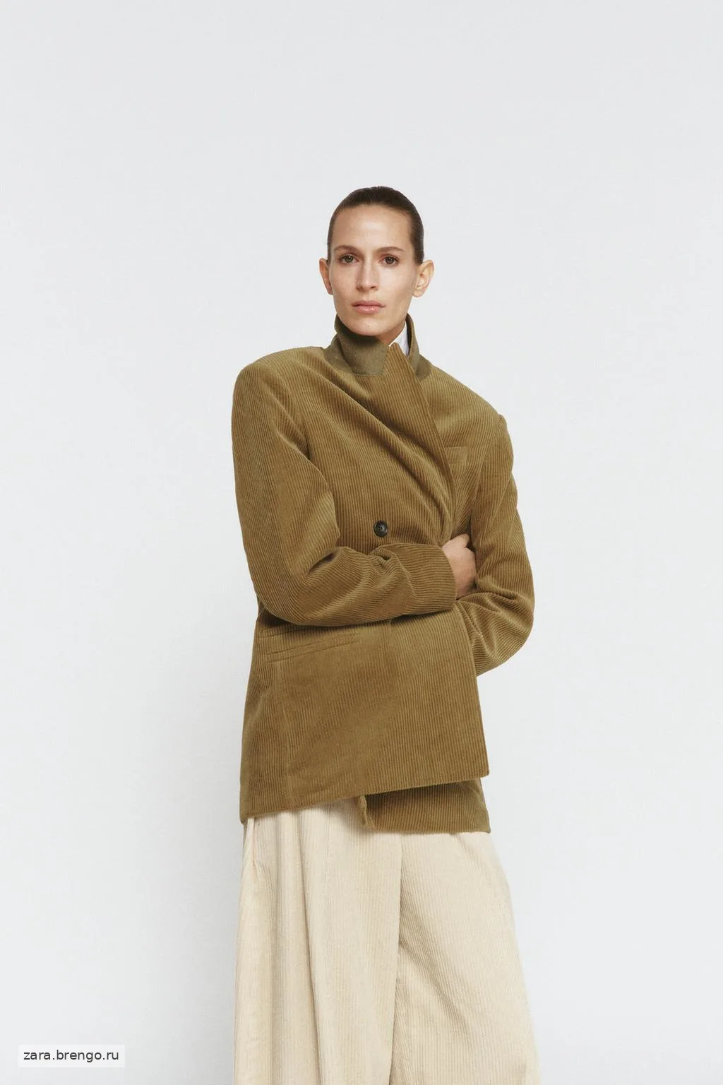 ВЕЛЬВЕТОВЫЙ БЛЕЙЗЕР ОВЕРСАЙЗ — коллекция Zara «ZW» 