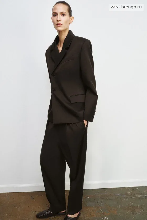 БРЮКИ С ЗАЩИПАМИ — коллекция Zara «ZW»