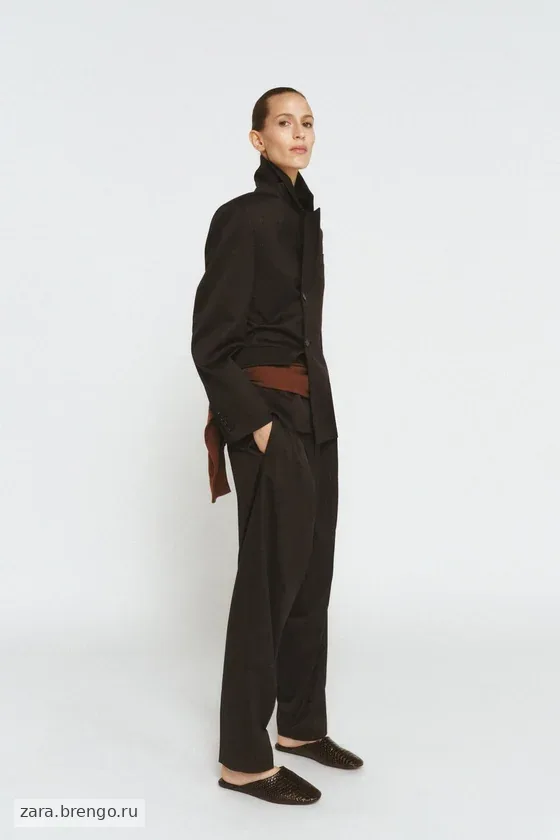 БРЮКИ С ЗАЩИПАМИ — коллекция Zara «ZW»
