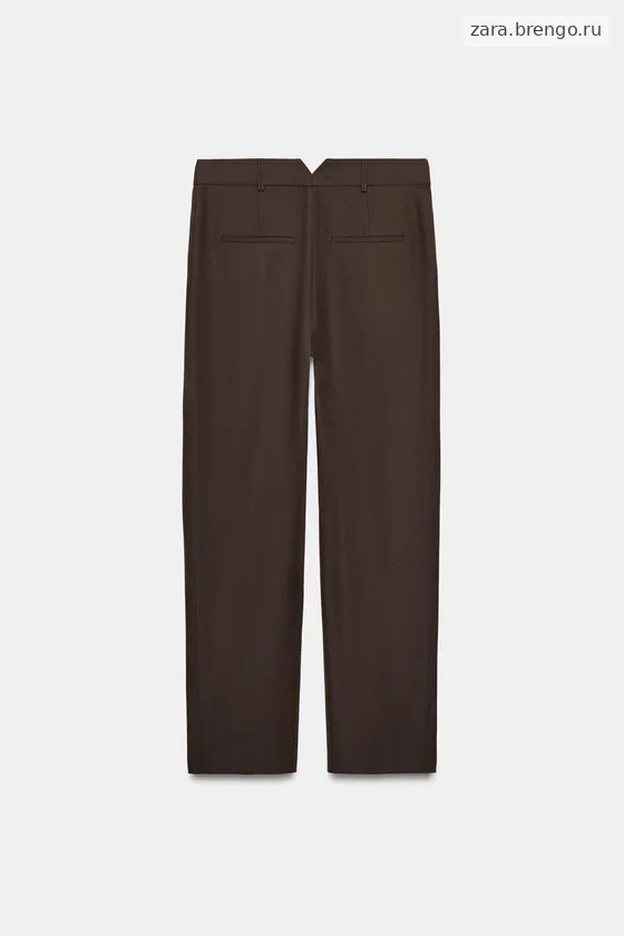 БРЮКИ С ЗАЩИПАМИ ИЗ ШЕРСТЯНОЙ СМЕСИ — коллекция Zara «ZW»