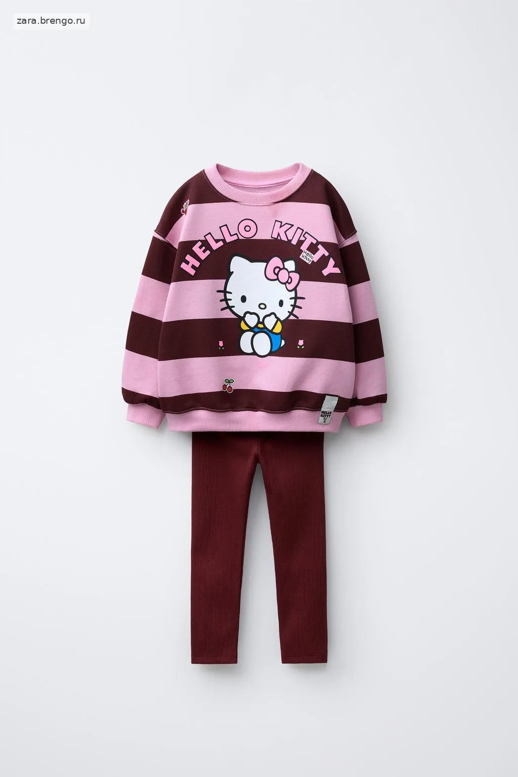 КОМПЛЕКТ ИЗ ТОЛСТОВКИ В ПОЛОСКУ И ЛЕГГИНСОВ HELLO KITTY © SANRIO