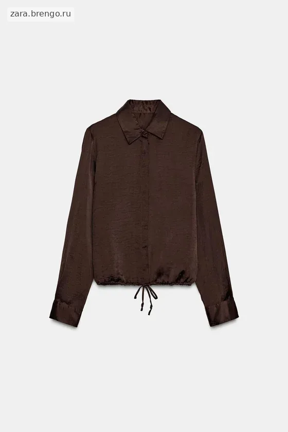 АТЛАСНАЯ РУБАШКА коллекция Zara «ZW»