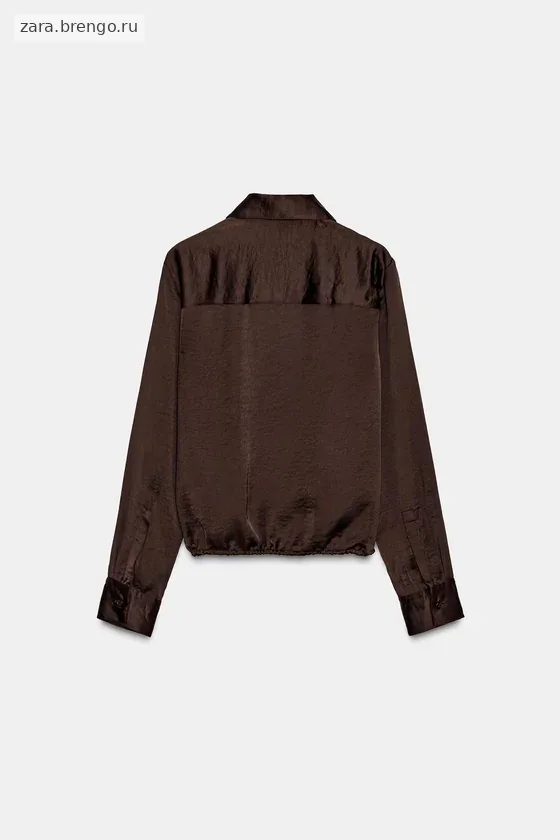 АТЛАСНАЯ РУБАШКА коллекция Zara «ZW»