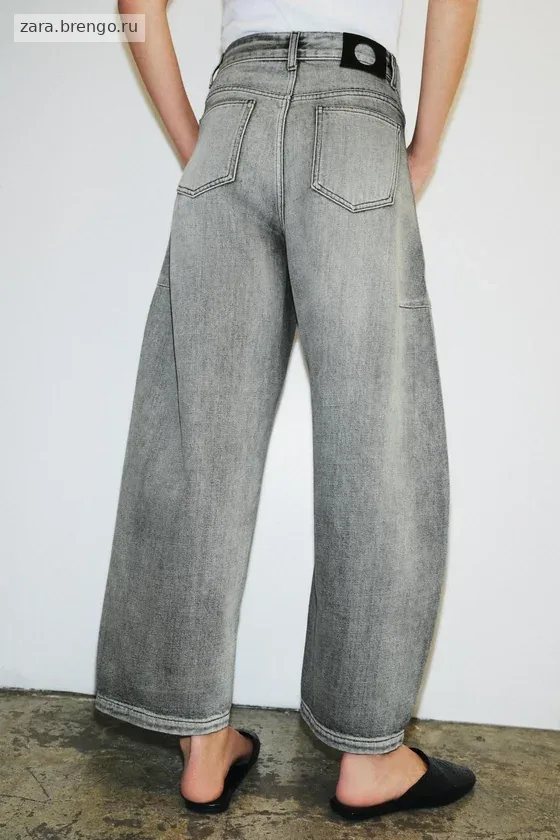 ДЖИНСЫ коллекция Zara «ZW» ANKLE баллон СО СРЕДНЕЙ ПОСАДКОЙ