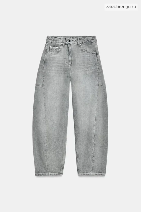 ДЖИНСЫ коллекция Zara «ZW» ANKLE баллон СО СРЕДНЕЙ ПОСАДКОЙ