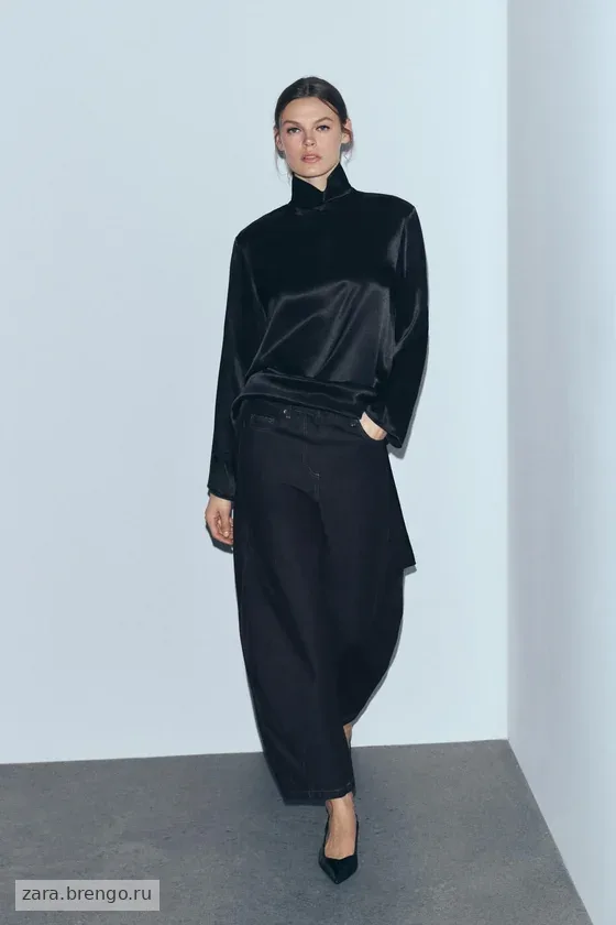 ДЖИНСЫ коллекция Zara «ZW» ANKLE баллон СО СРЕДНЕЙ ПОСАДКОЙ