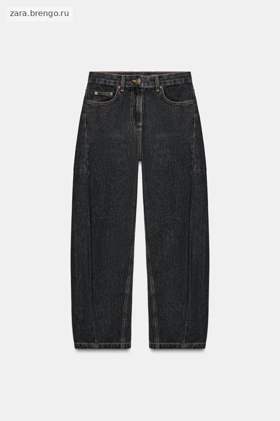 ДЖИНСЫ коллекция Zara «ZW» ANKLE баллон СО СРЕДНЕЙ ПОСАДКОЙ