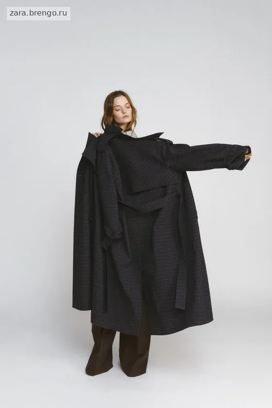 ТРЕНЧ В КЛЕТКУ коллекция Zara «ZW» 