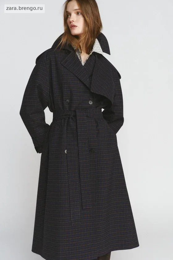 ТРЕНЧ В КЛЕТКУ коллекция Zara «ZW» 