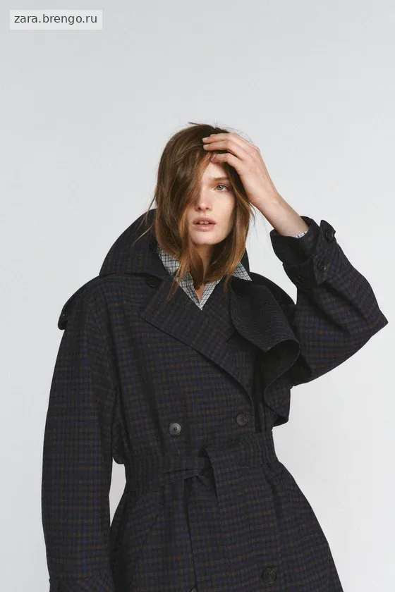 ТРЕНЧ В КЛЕТКУ коллекция Zara «ZW» 