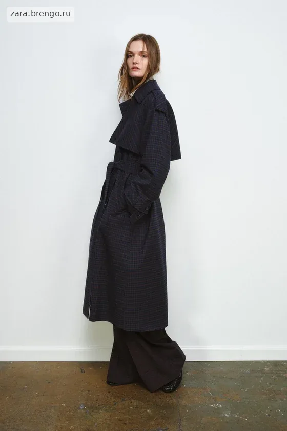 ТРЕНЧ В КЛЕТКУ коллекция Zara «ZW» 