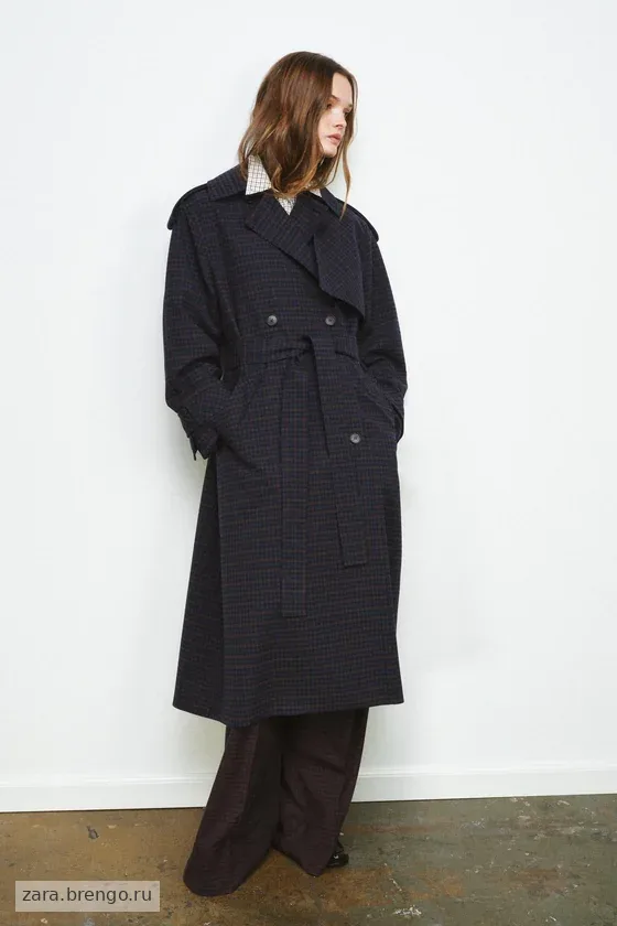 ТРЕНЧ В КЛЕТКУ коллекция Zara «ZW» 